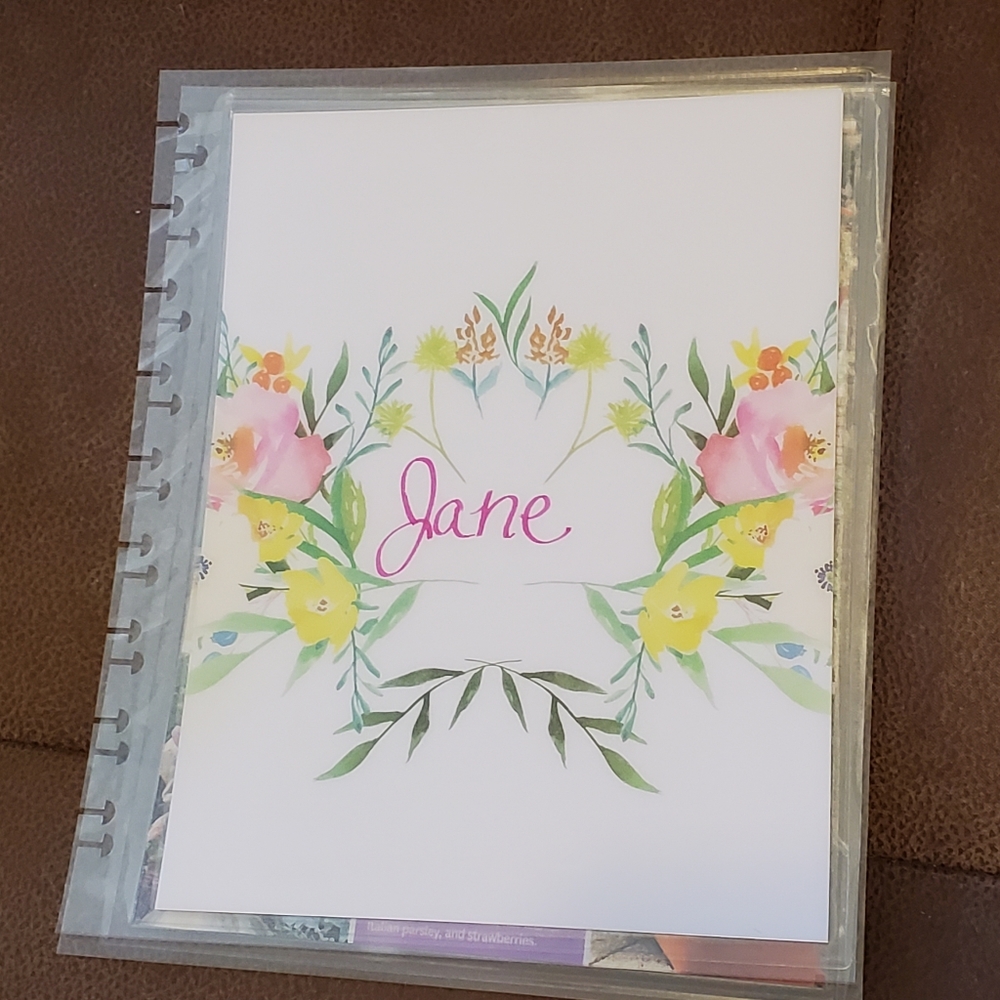 Homemade cover for your Classic size Disc Bound Planner Jane